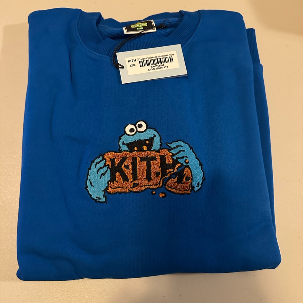 Kith x Sesame Street Cookie Monster Nelson Crewneck - Picture 6 of 9